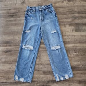 Vanilla Star 90's Skater Jean Ripped Distressed Size 11